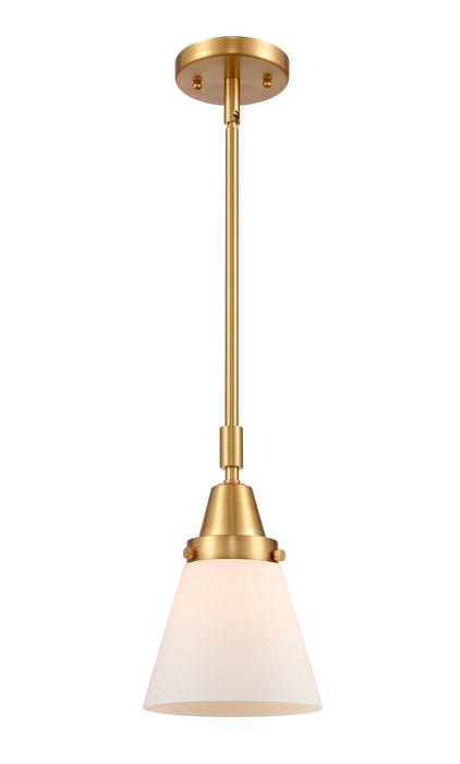 Innovations 447-1S-SG-G61 One Light Mini Pendant, Satin Gold