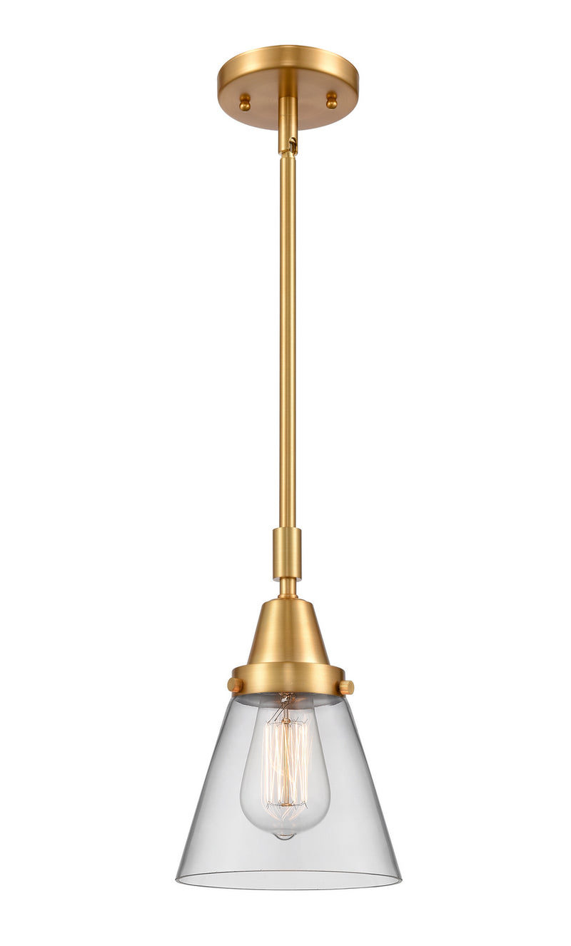 Innovations 447-1S-SG-G62 One Light Mini Pendant, Satin Gold