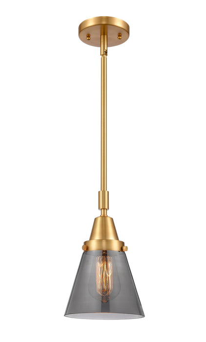 Innovations 447-1S-SG-G63 One Light Mini Pendant, Satin Gold