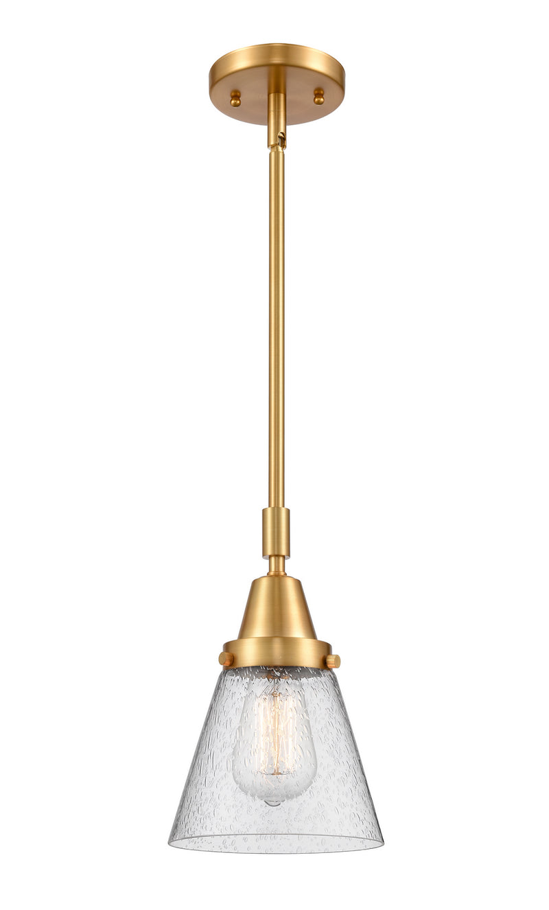 Innovations 447-1S-SG-G64 One Light Mini Pendant, Satin Gold