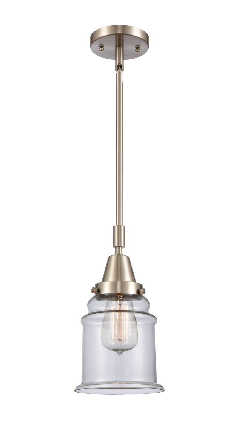Innovations 447-1S-SN-G182 One Light Mini Pendant, Brushed Satin Nickel