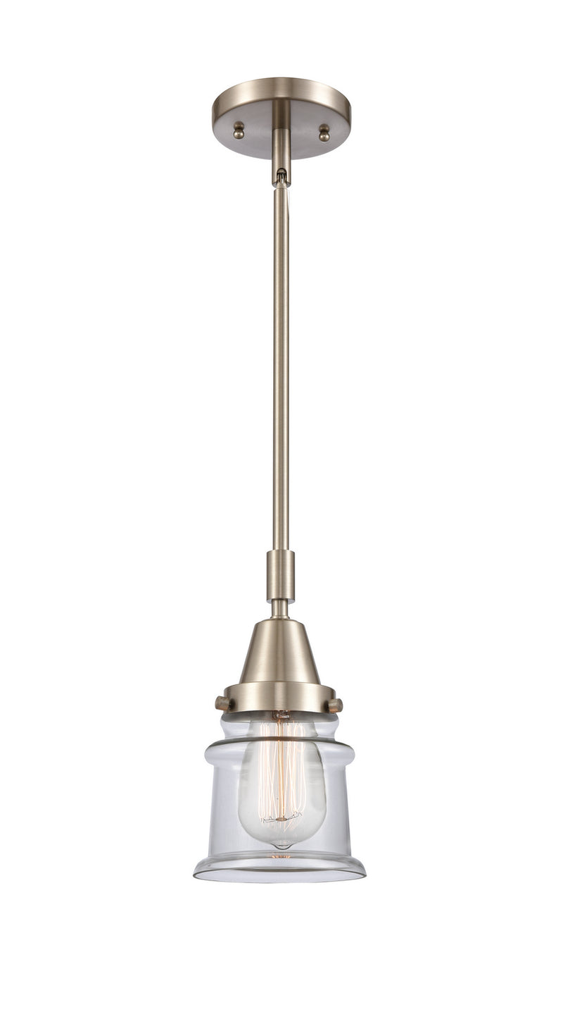 Innovations 447-1S-SN-G182S One Light Mini Pendant, Brushed Satin Nickel