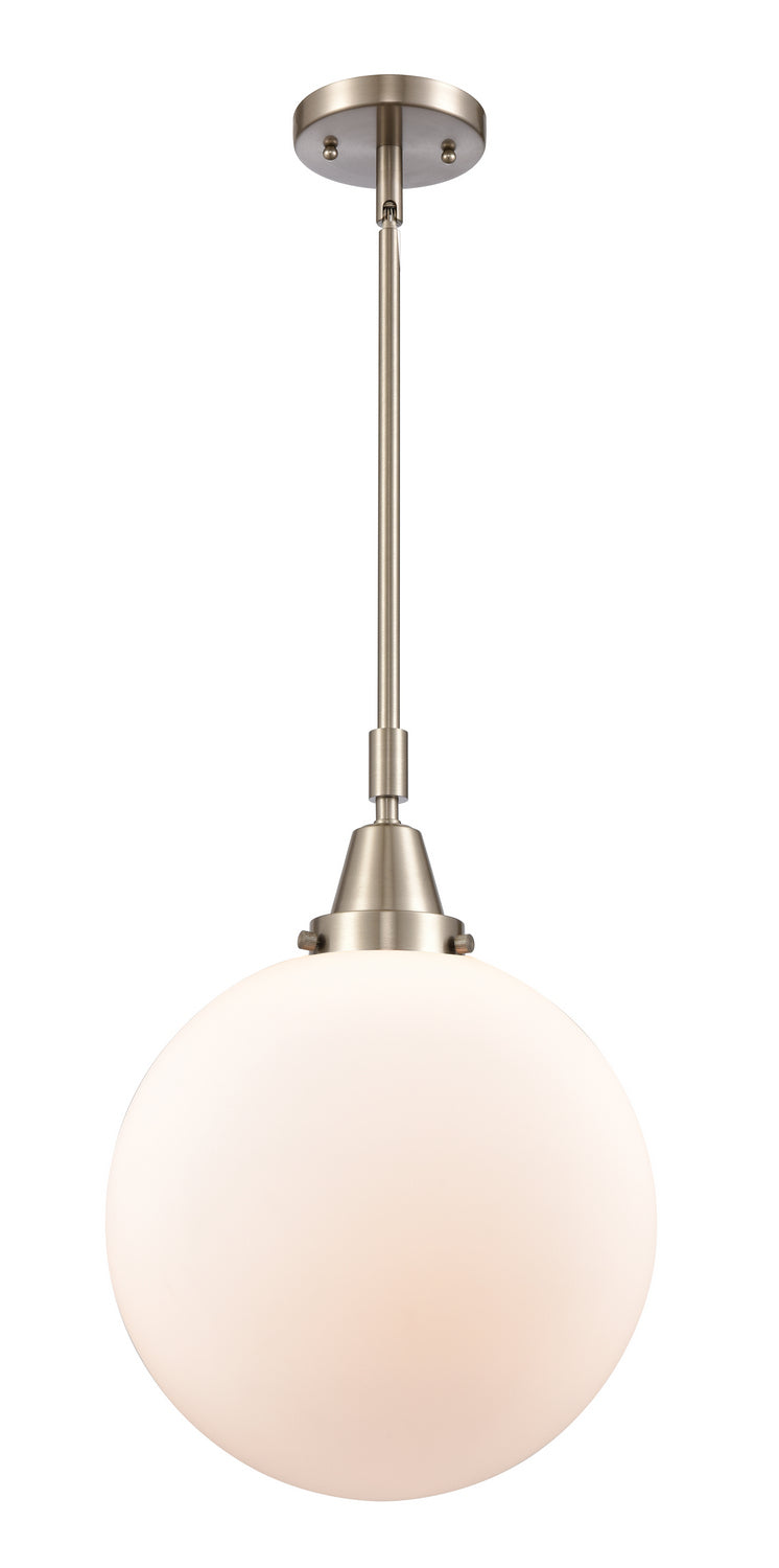 Innovations 447-1S-SN-G201-12 One Light Mini Pendant, Brushed Satin Nickel