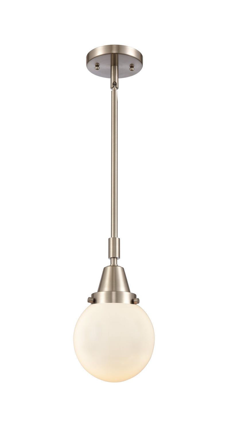Innovations 447-1S-SN-G201-6 One Light Mini Pendant, Brushed Satin Nickel