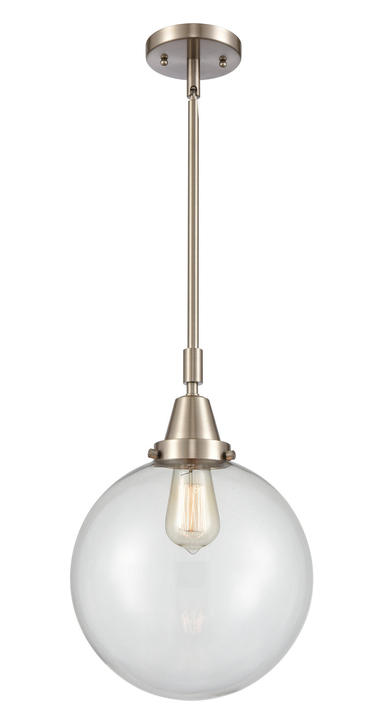 Innovations 447-1S-SN-G202-10 One Light Mini Pendant, Brushed Satin Nickel