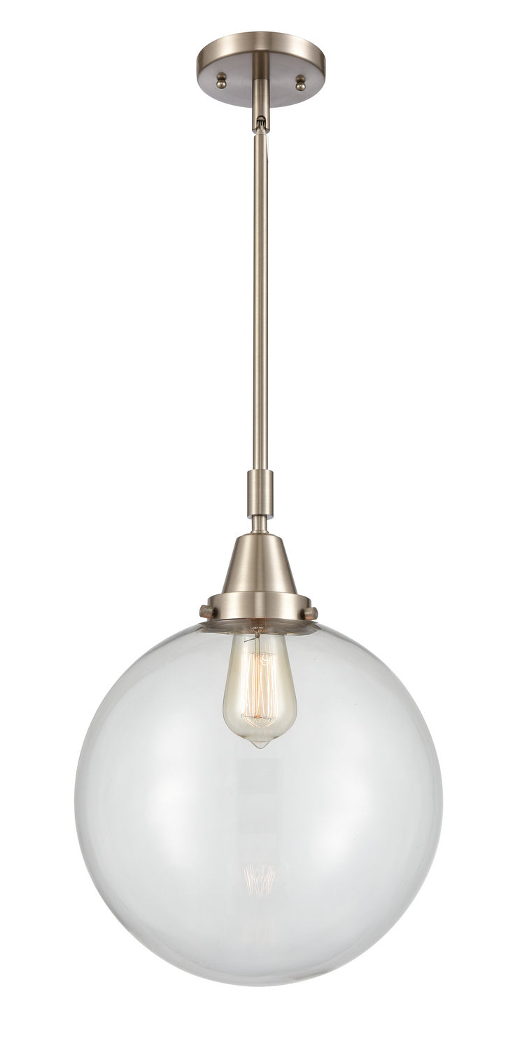 Innovations 447-1S-SN-G202-12 One Light Mini Pendant, Brushed Satin Nickel