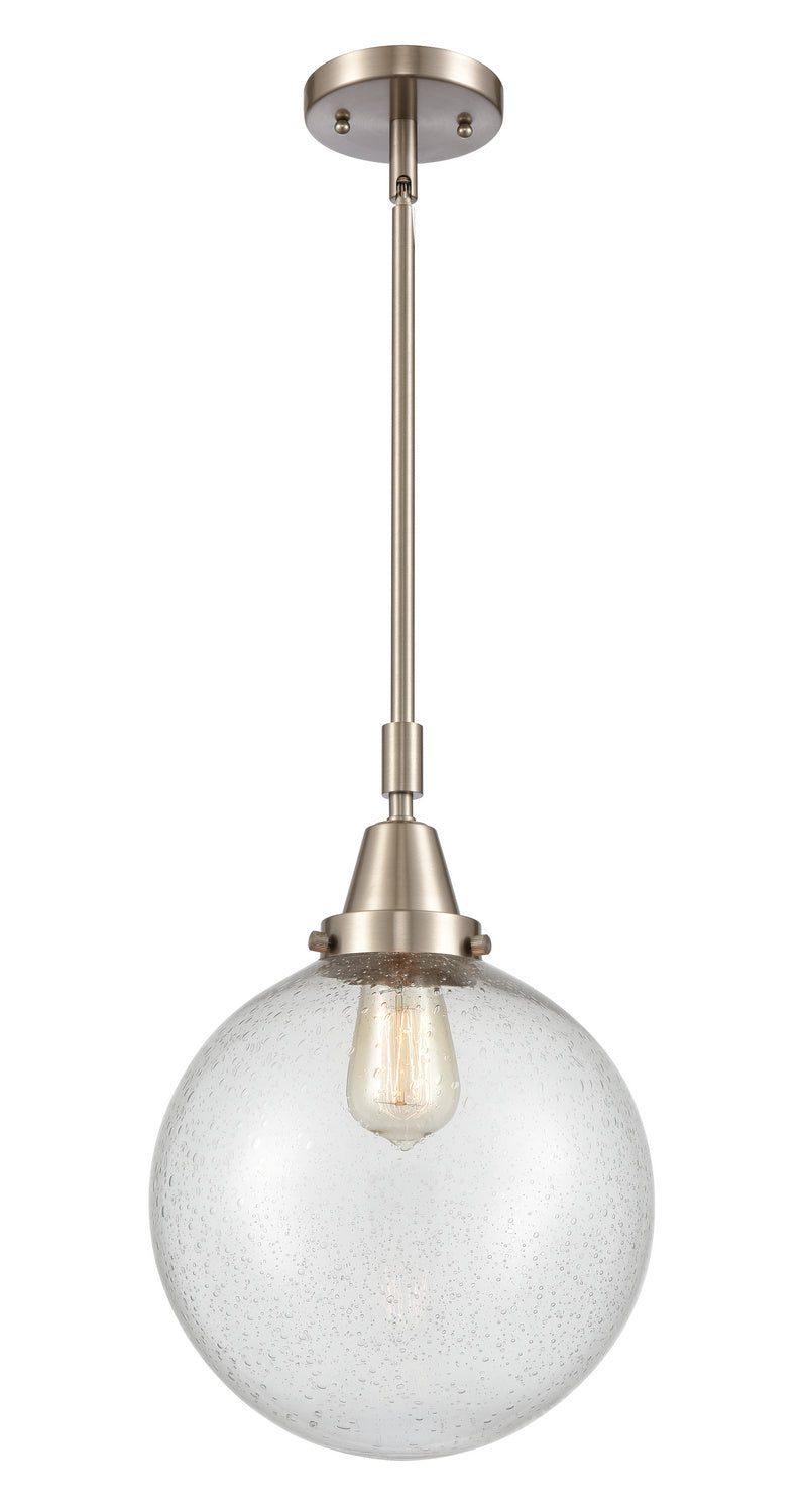 Innovations 447-1S-SN-G204-10 One Light Mini Pendant, Brushed Satin Nickel