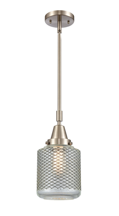 Innovations 447-1S-SN-G262 One Light Mini Pendant, Brushed Satin Nickel