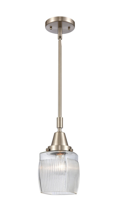 Innovations 447-1S-SN-G302 One Light Mini Pendant, Brushed Satin Nickel