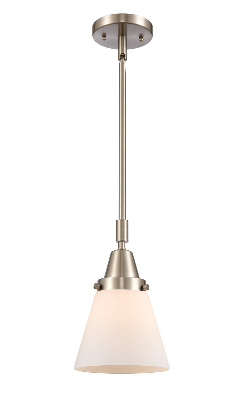 Innovations 447-1S-SN-G61 One Light Mini Pendant, Brushed Satin Nickel
