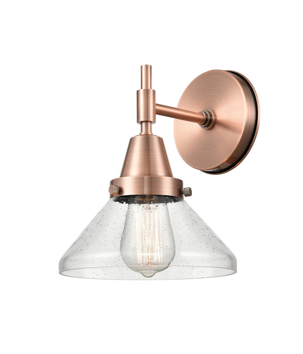 Innovations 447-1W-AC-G4474 One Light Wall Sconce, Antique Copper