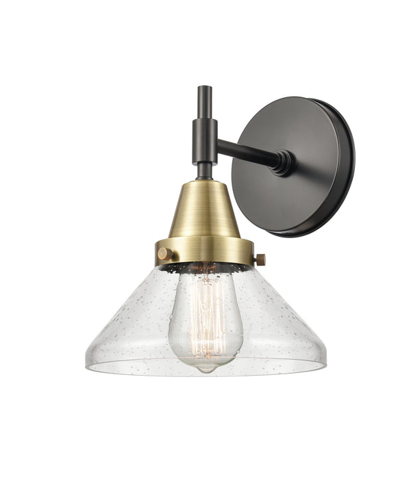 Innovations 447-1W-BAB-G4474 One Light Wall Sconce, Black Antique Brass