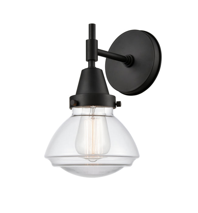 Innovations 447-1W-BK-G322 One Light Wall Sconce, Matte Black