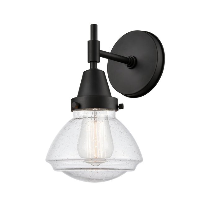 Innovations 447-1W-BK-G324-LED LED Wall Sconce, Matte Black