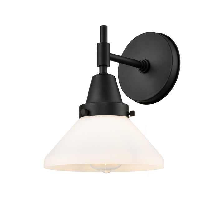 Innovations 447-1W-BK-G4471 One Light Wall Sconce, Matte Black