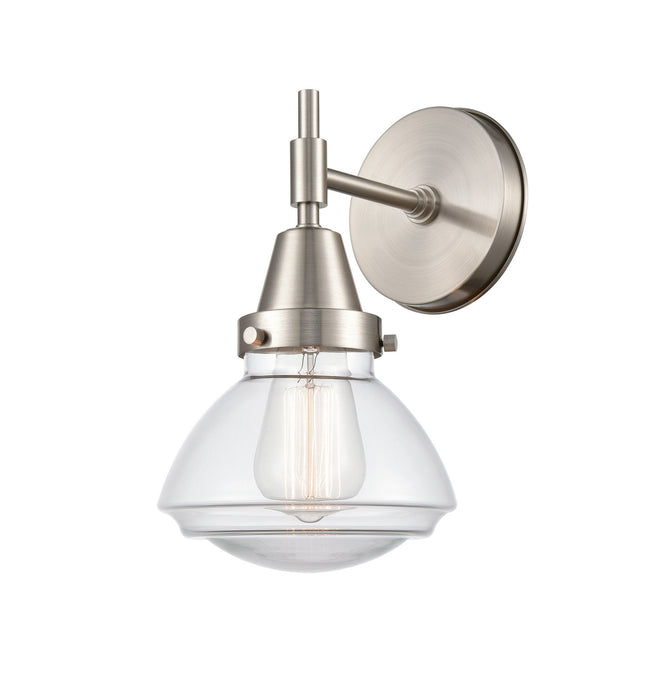 Innovations 447-1W-SN-G322 One Light Wall Sconce, Satin Nickel