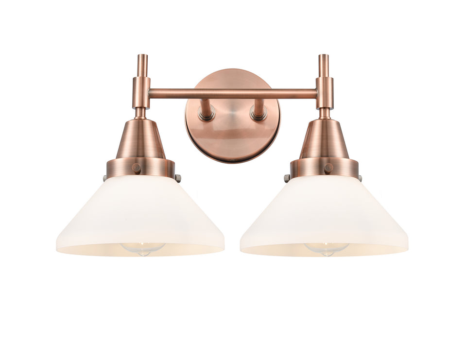Innovations 447-2W-AC-G4471 Two Light Bath Vanity, Antique Copper