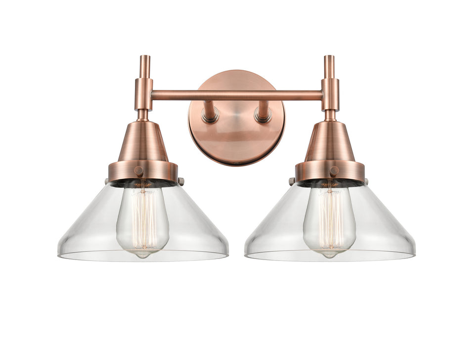 Innovations 447-2W-AC-G4472 Two Light Bath Vanity, Antique Copper