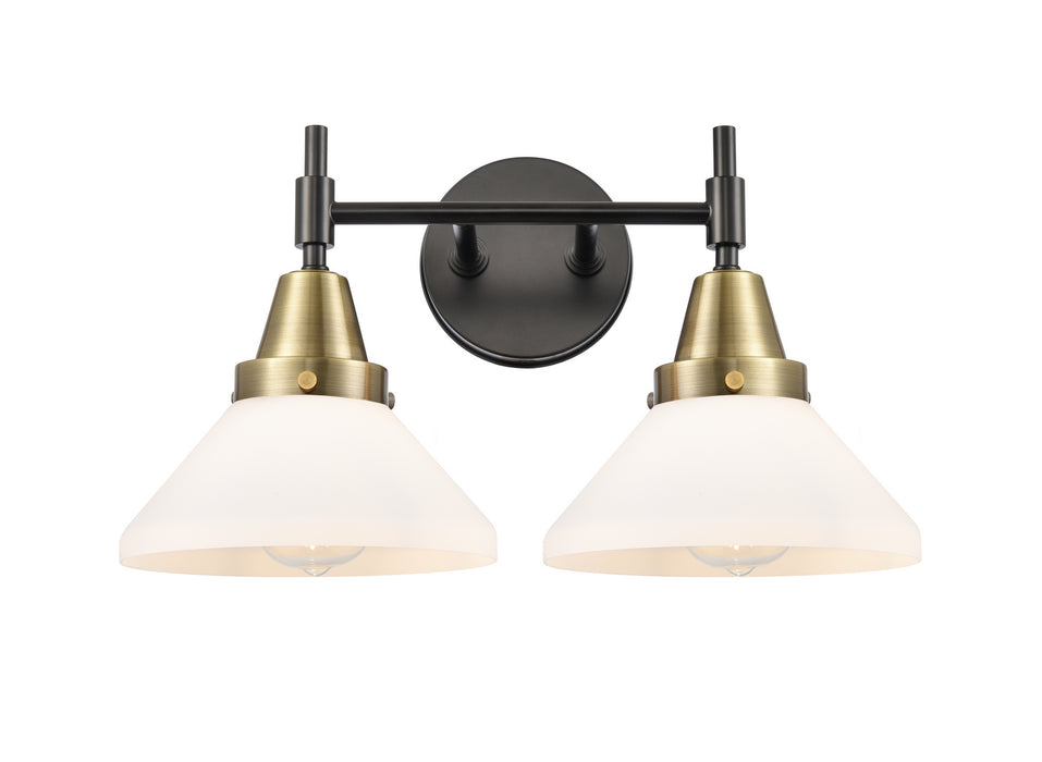 Innovations 447-2W-BAB-G4471 Two Light Bath Vanity, Black Antique Brass