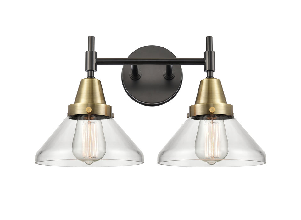 Innovations 447-2W-BAB-G4472 Two Light Bath Vanity, Black Antique Brass