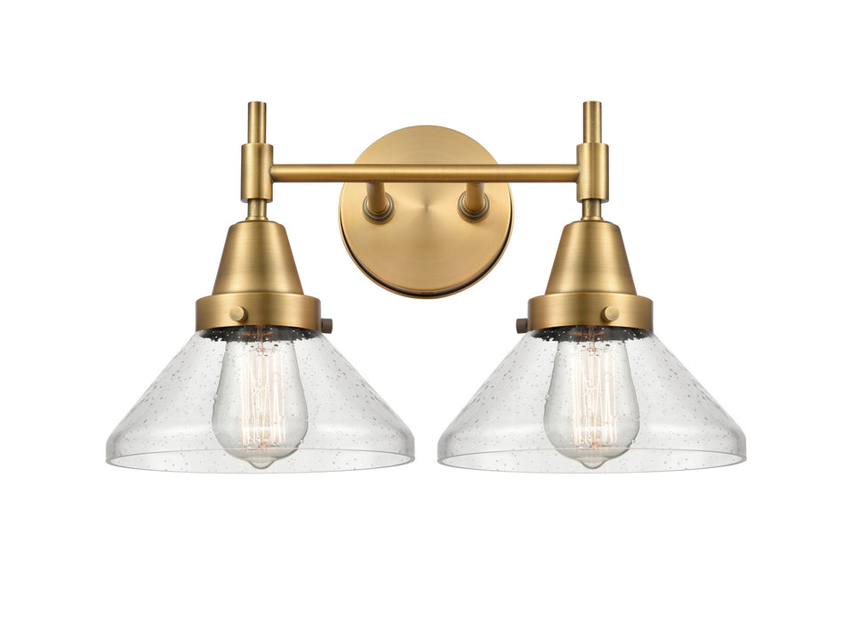 Innovations 447-2W-BB-G4474 Two Light Bath Vanity, Brushed Brass