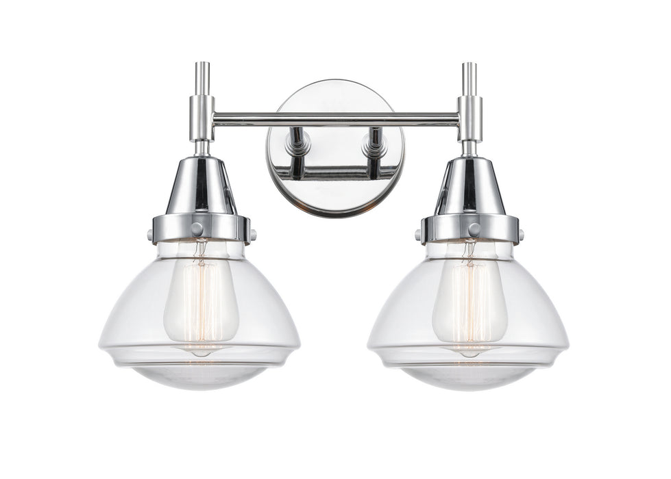 Innovations 447-2W-PC-G322 Two Light Bath Vanity, Polished Chrome