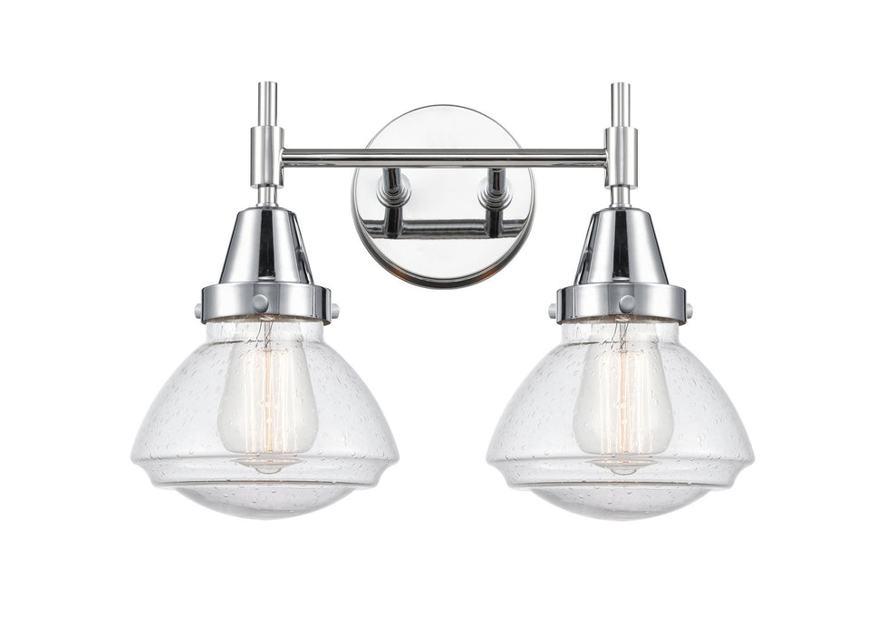 Innovations 447-2W-PC-G324 Two Light Bath Vanity, Polished Chrome