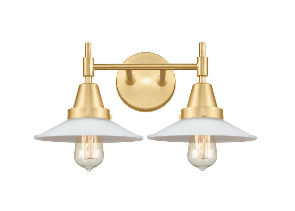 Innovations 447-2W-SG-G1 Two Light Bath Vanity, Satin Gold