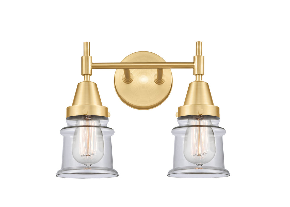 Innovations 447-2W-SG-G182S Two Light Bath Vanity, Satin Gold