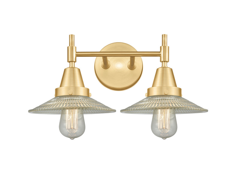 Innovations 447-2W-SG-G2 Two Light Bath Vanity, Satin Gold