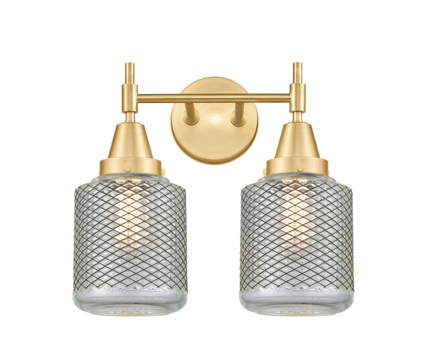 Innovations 447-2W-SG-G262 Two Light Bath Vanity, Satin Gold