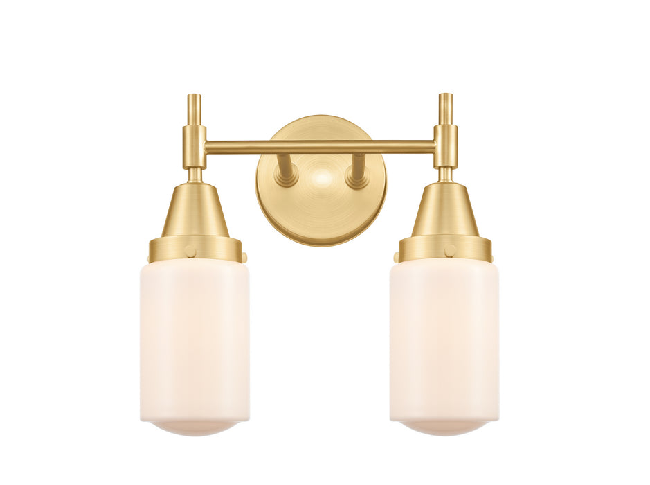 Innovations 447-2W-SG-G311 Two Light Bath Vanity, Satin Gold