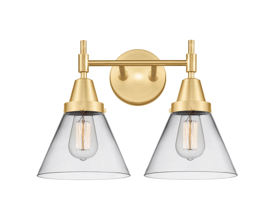 Innovations 447-2W-SG-G42 Two Light Bath Vanity, Satin Gold