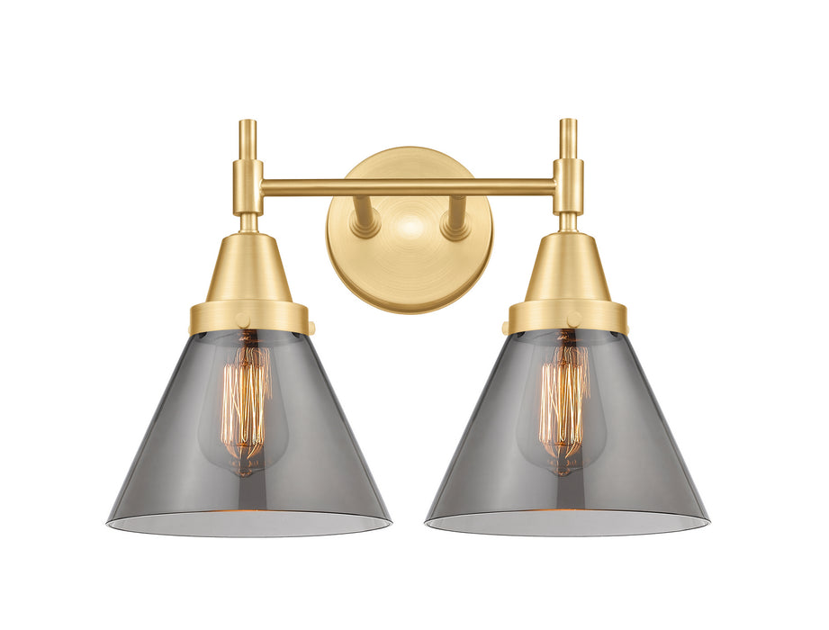 Innovations 447-2W-SG-G43 Two Light Bath Vanity, Satin Gold