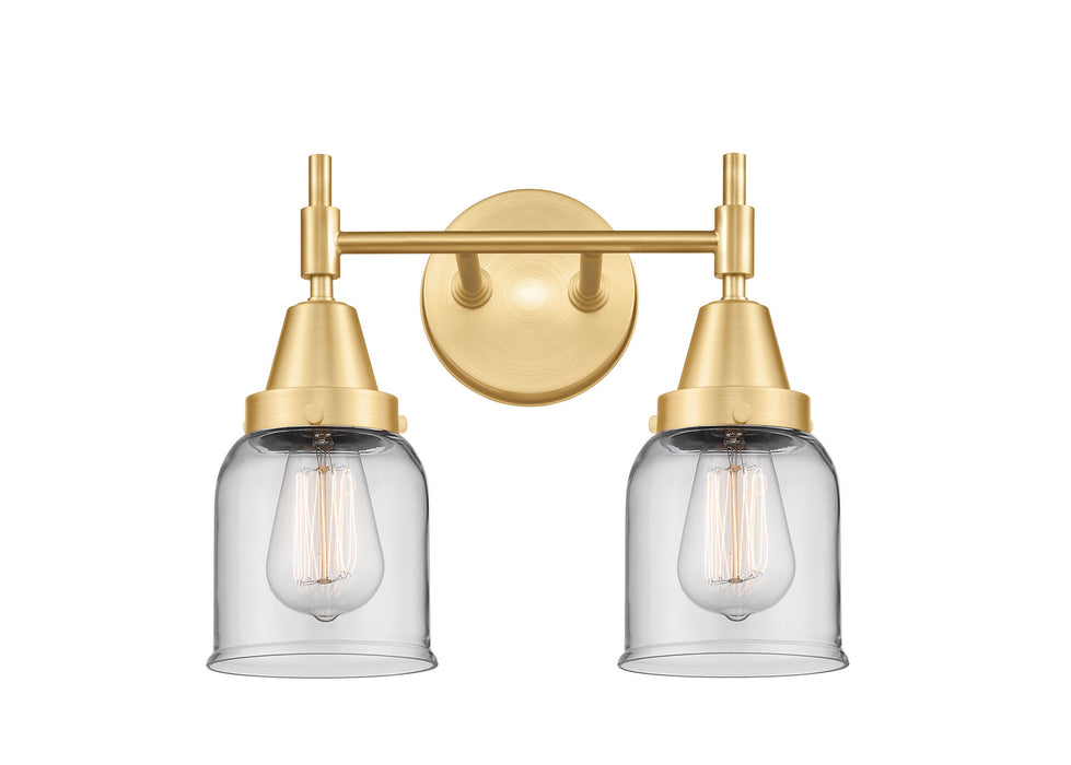 Innovations 447-2W-SG-G52 Two Light Bath Vanity, Satin Gold