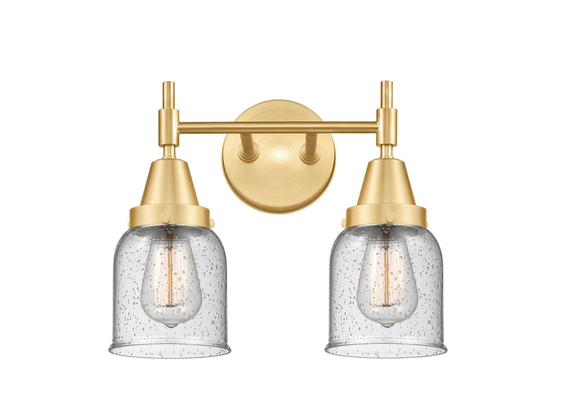 Innovations 447-2W-SG-G54 Two Light Bath Vanity, Satin Gold