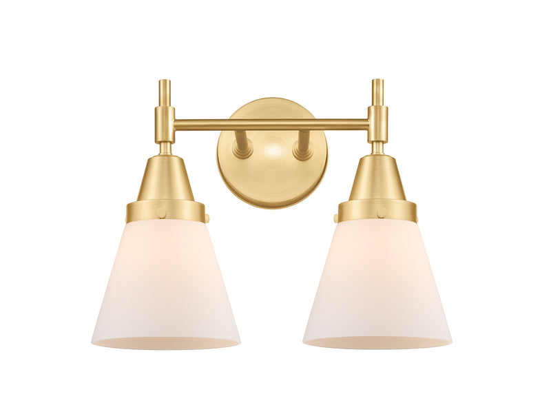 Innovations 447-2W-SG-G61 Two Light Bath Vanity, Satin Gold