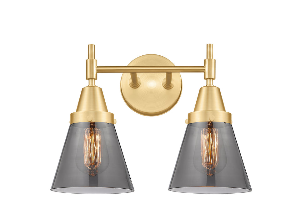 Innovations 447-2W-SG-G63 Two Light Bath Vanity, Satin Gold