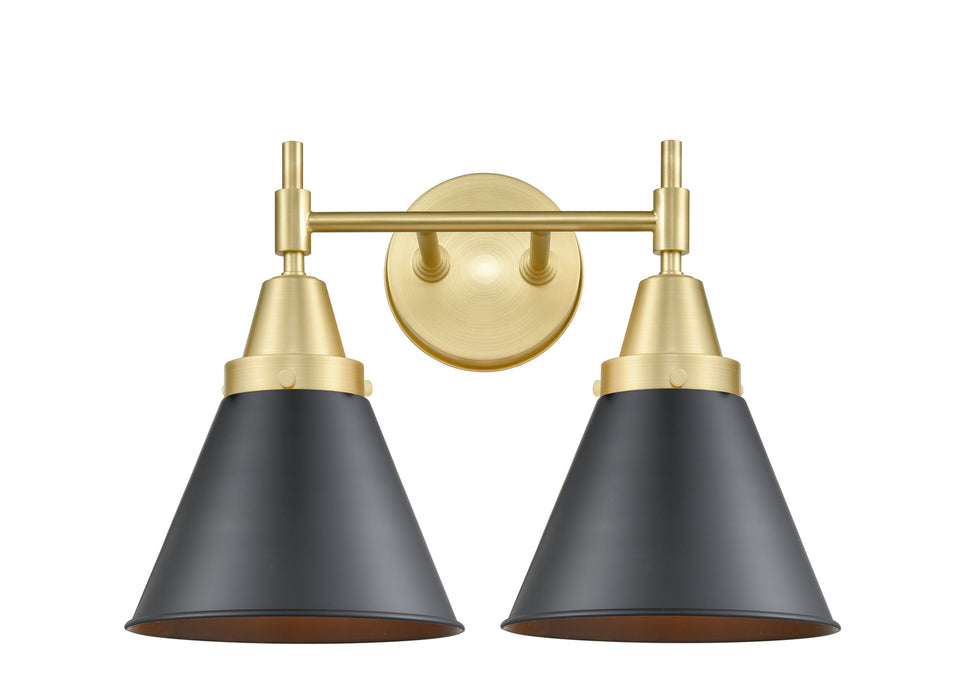 Innovations 447-2W-SG-M13-BK Two Light Bath Vanity, Satin Gold