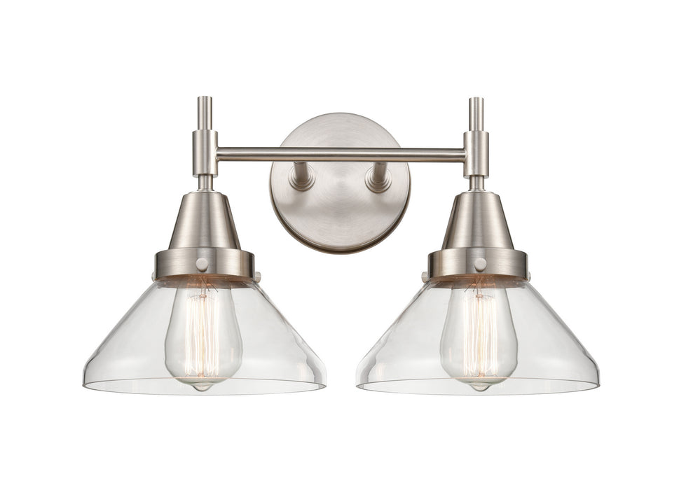 Innovations 447-2W-SN-G4472 Two Light Bath Vanity, Satin Nickel