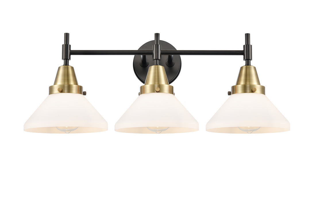 Innovations 447-3W-BAB-G4471 Three Light Bath Vanity, Black Antique Brass