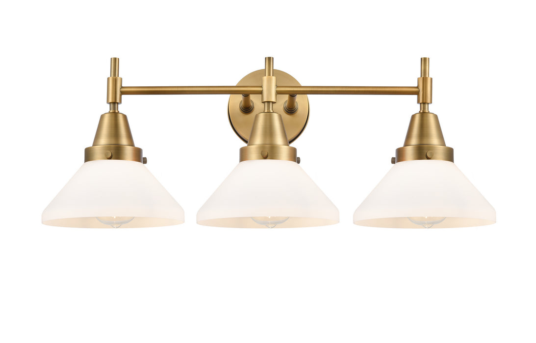 Innovations 447-3W-BB-G4471 Three Light Bath Vanity, Brushed Brass
