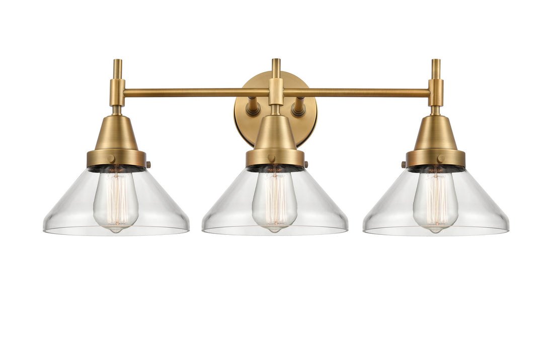 Innovations 447-3W-BB-G4472 Three Light Bath Vanity, Brushed Brass