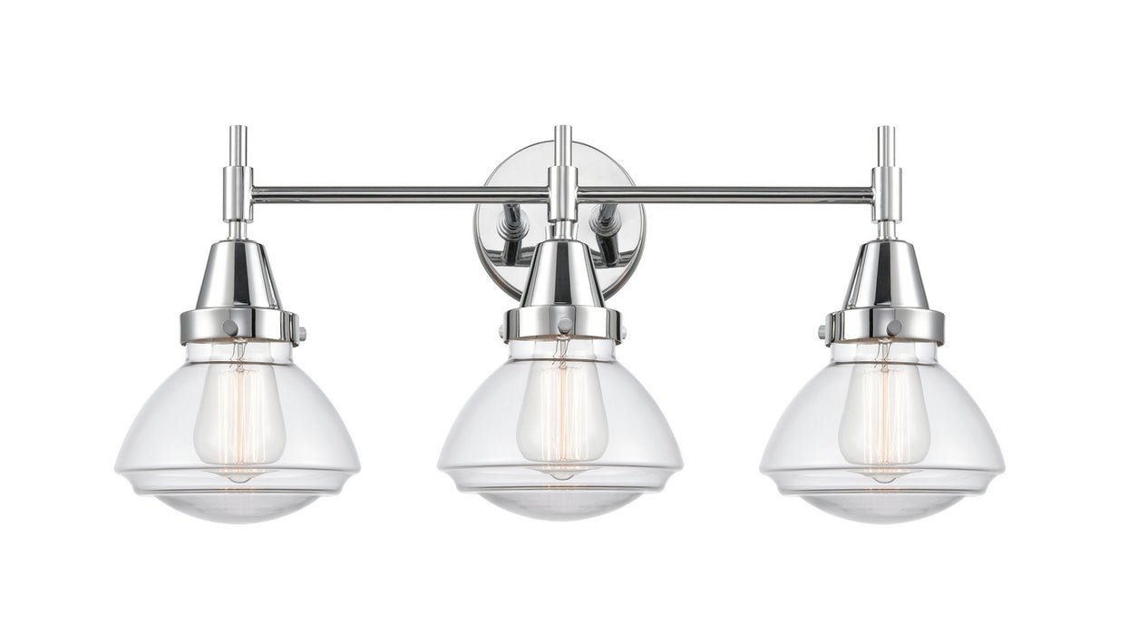 Innovations 447-3W-PC-G322 Three Light Bath Vanity, Polished Chrome