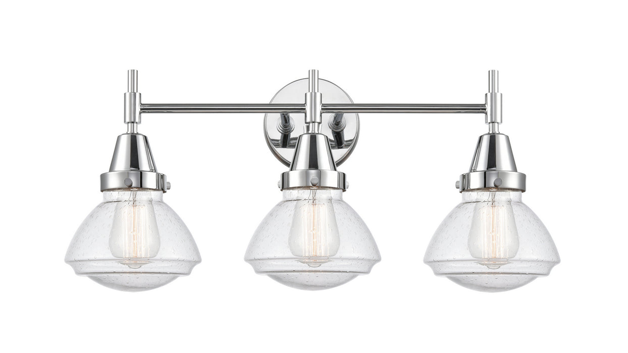 Innovations 447-3W-PC-G324 Three Light Bath Vanity, Polished Chrome