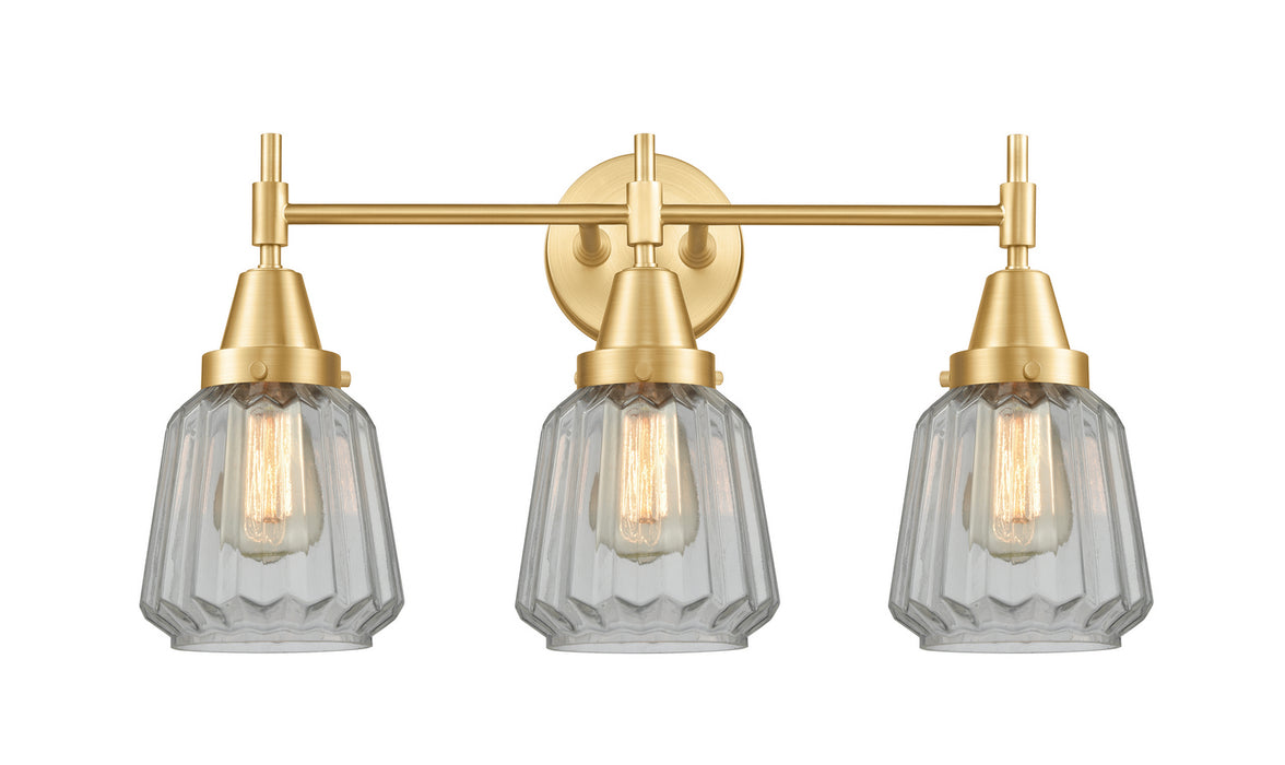 Innovations 447-3W-SG-G142-LED LED Bath Vanity, Satin Gold