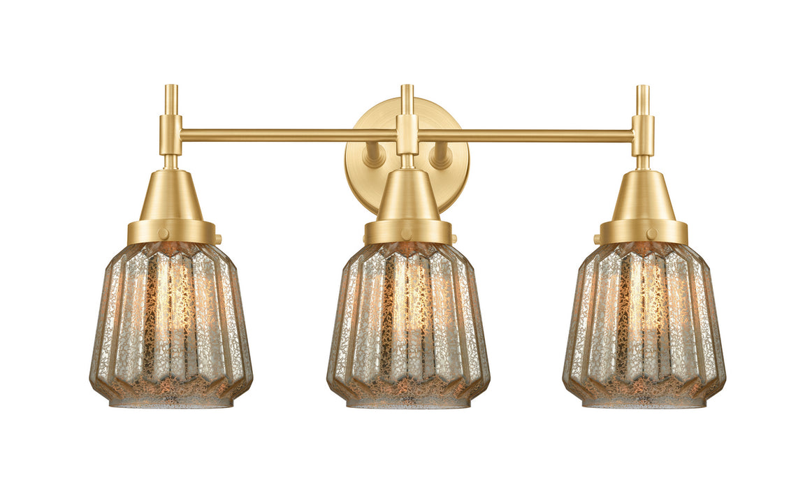 Innovations 447-3W-SG-G146-LED LED Bath Vanity, Satin Gold