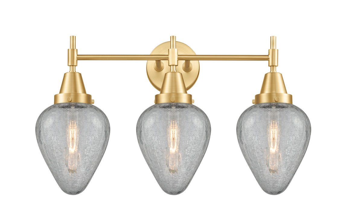 Innovations 447-3W-SG-G165 Three Light Bath Vanity, Satin Gold