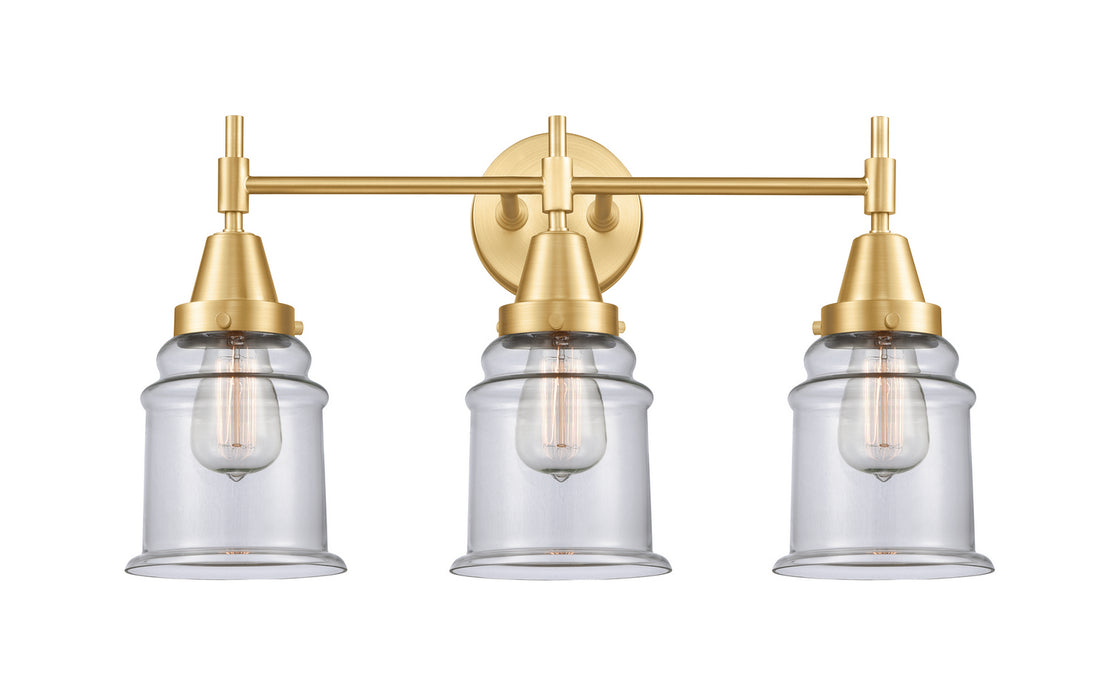 Innovations 447-3W-SG-G182 Three Light Bath Vanity, Satin Gold