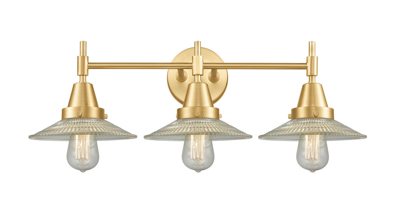 Innovations 447-3W-SG-G2 Three Light Bath Vanity, Satin Gold
